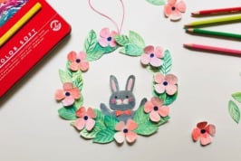 Déco pour Pâques : réalisez une couronne à suspendre